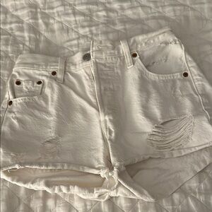 Levi’s white 501 high rise Women's Jean Shorts